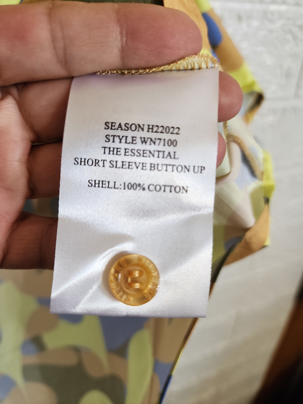Wildfang Yellow Multicolor Short-Sleeve Button-Down Shirt - Picture 6 of 7